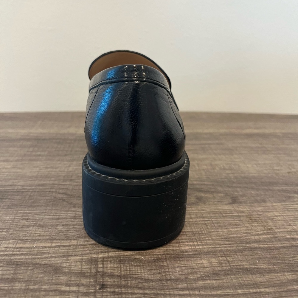 NEW Coach Leah Loafer Black Leather Loafers Size. 7 - Picture 8 of 11